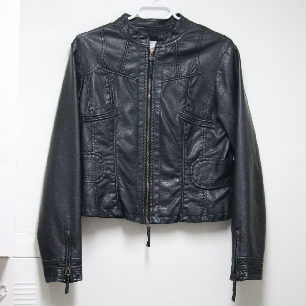 Max Studio Faux Leather Jacket